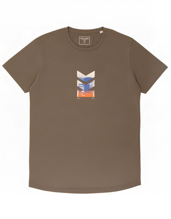 Camiseta gráfica masculina Jack & Jones Top XL cinza