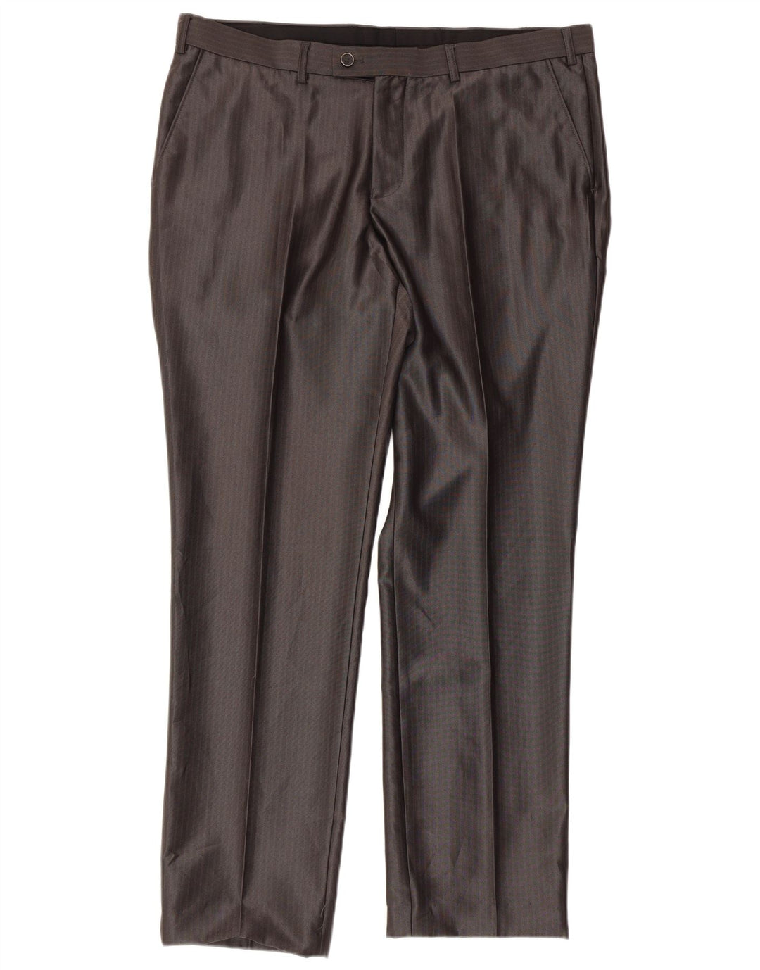 Angelo Litrico Terno masculino de 3 peças UE 54 2XL W38 L30 cinza risca de giz clássico