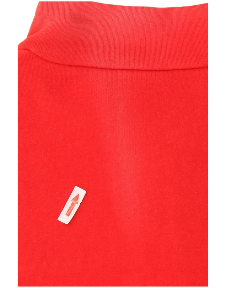 Fato de treino completo masculino vintage EU 48 algodão colorblock vermelho médio