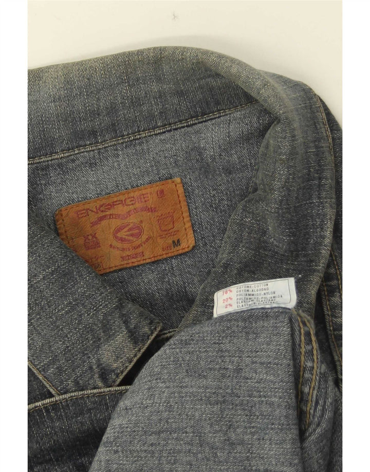 Jaqueta jeans masculina Energie UK 38 algodão azul médio