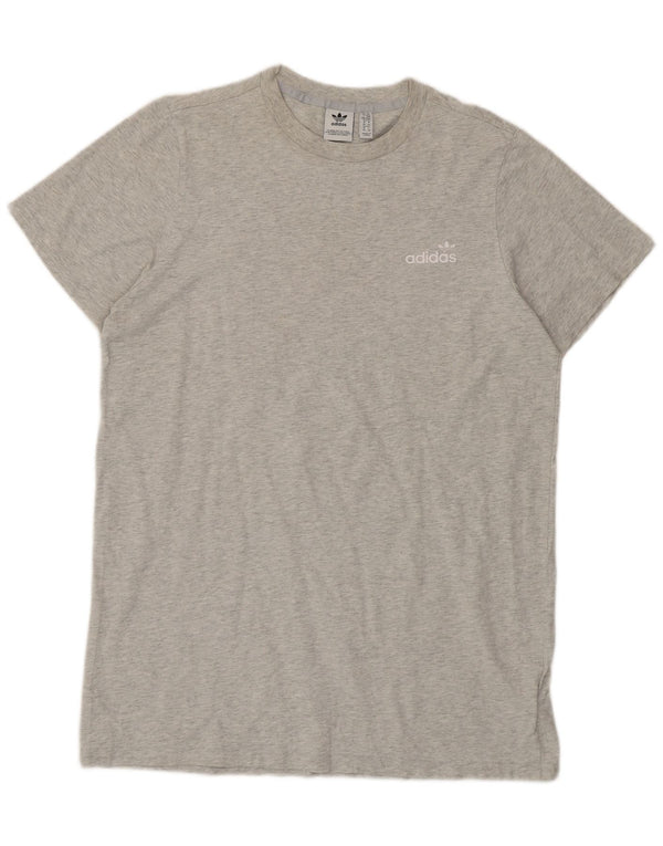 Camiseta Adidas Feminina Graphic Top UK 14 Algodão Cinza Médio