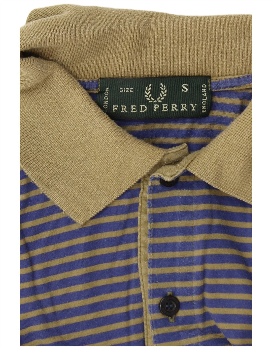 Camisa pólo masculina Fred Perry pequena listra azul marinho