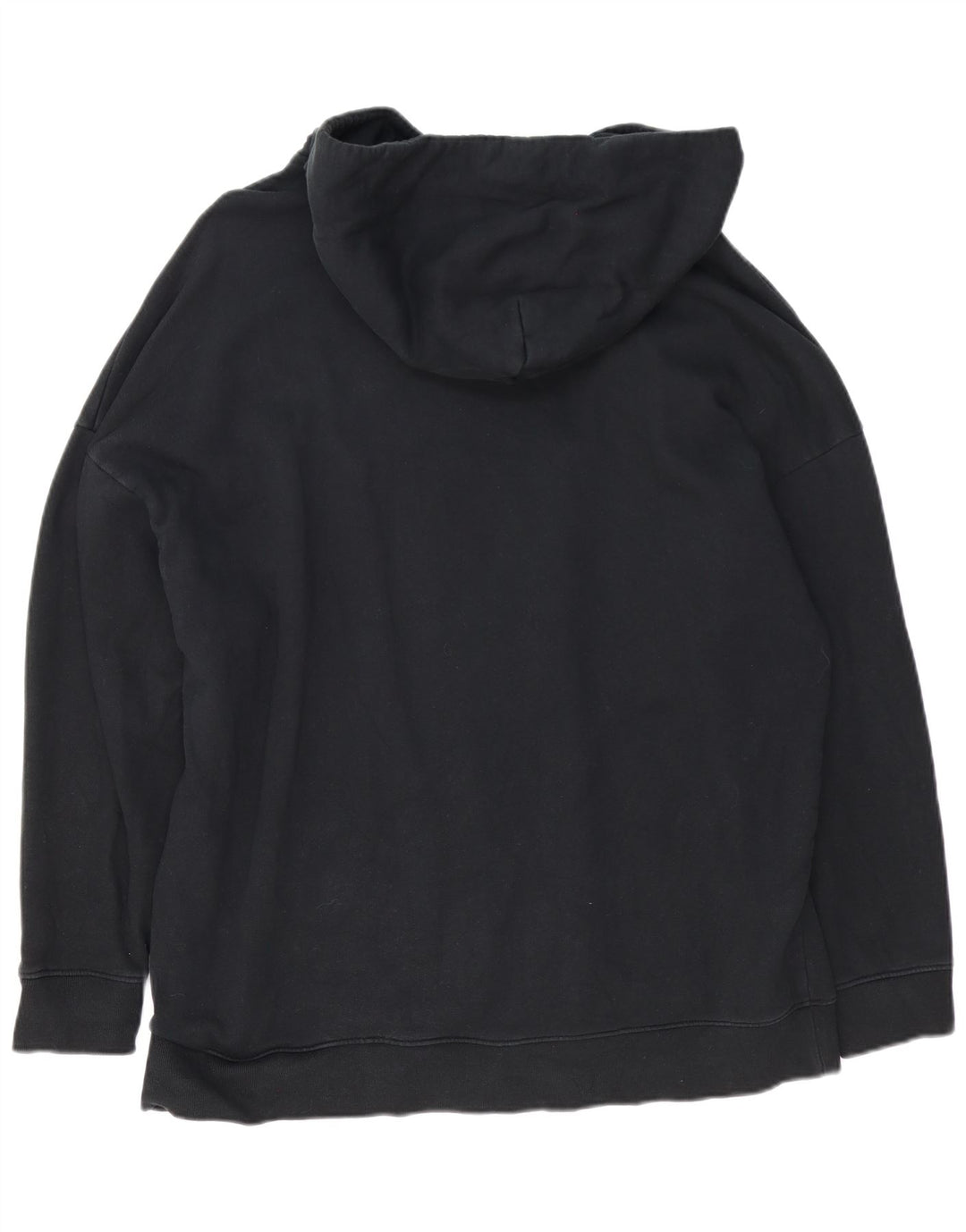 All Saints moletom com capuz masculino grande algodão preto