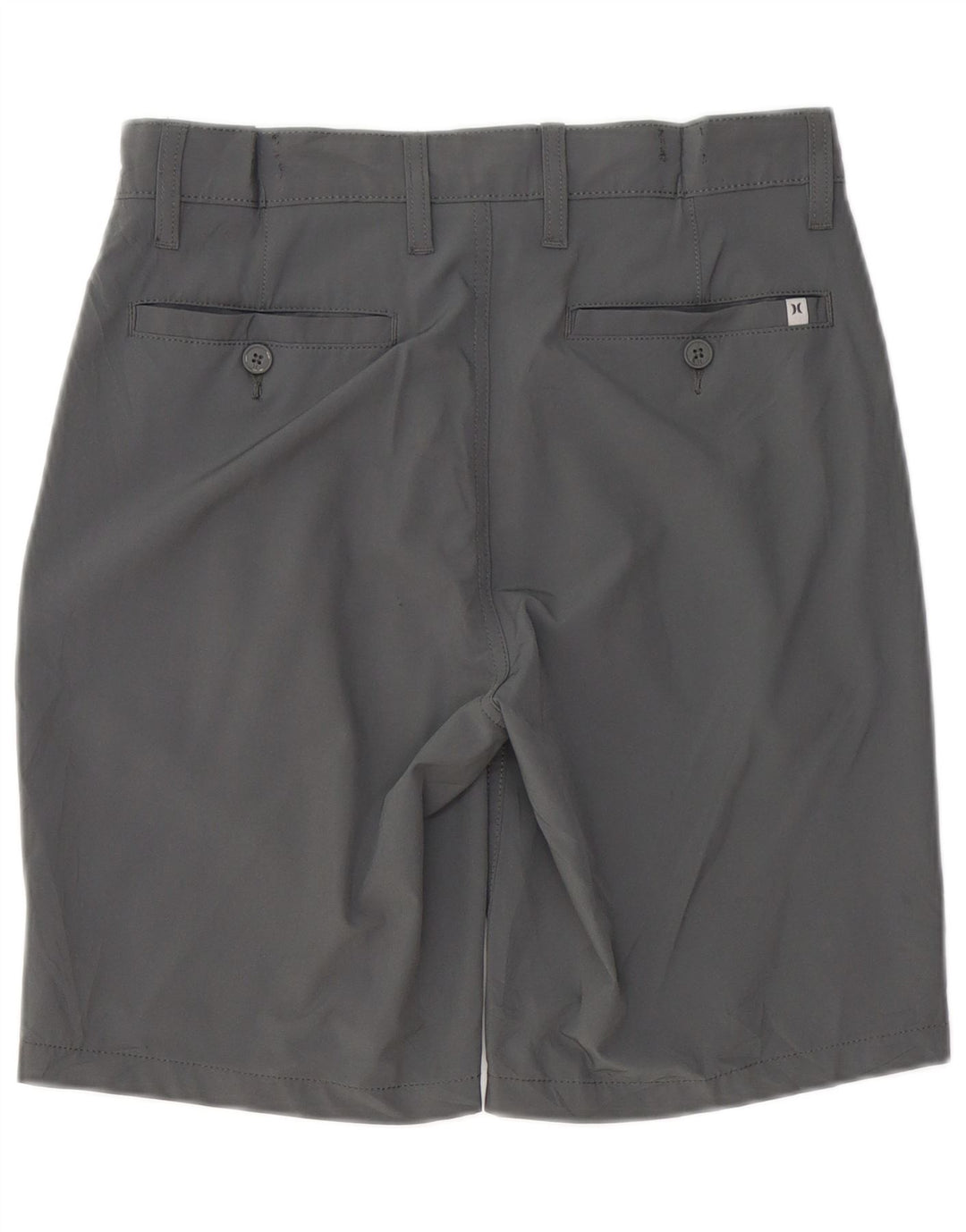 HURLEY Mens Chino Shorts W30 Poliéster Cinza Médio