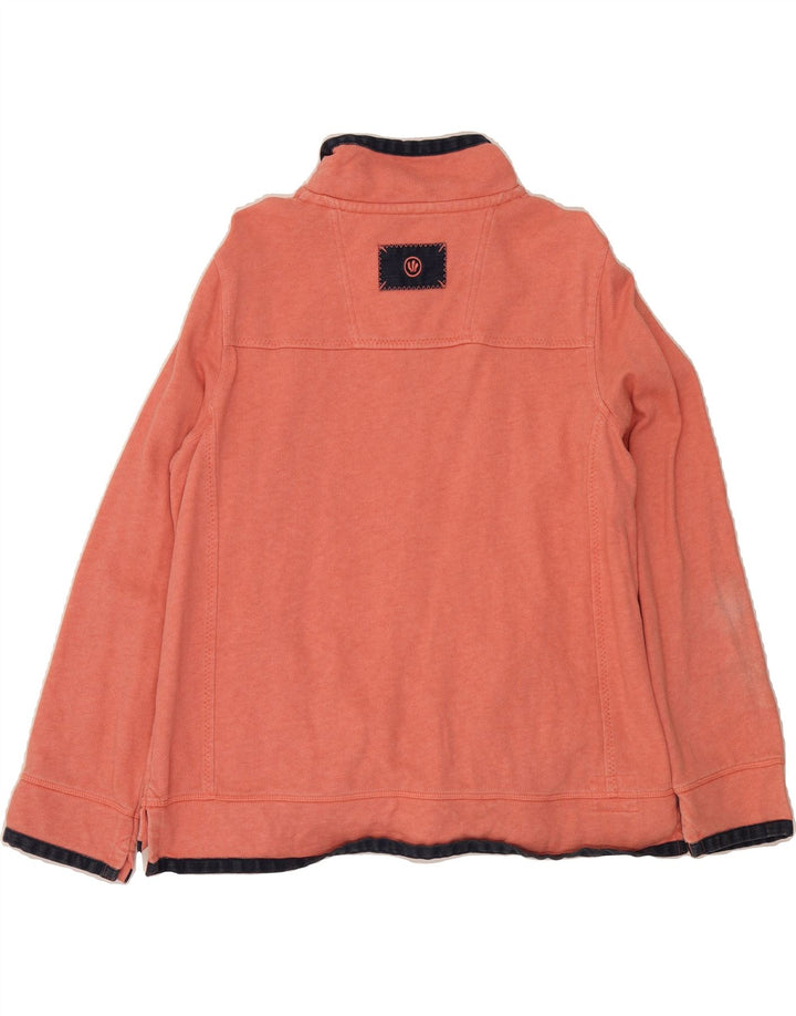 FAT FACE Womens Zip Neck Sweatshirt Jumper UK 18 XL Orange Cotton Vintage Fat Face and Second-Hand Fat Face from Messina Hembry 