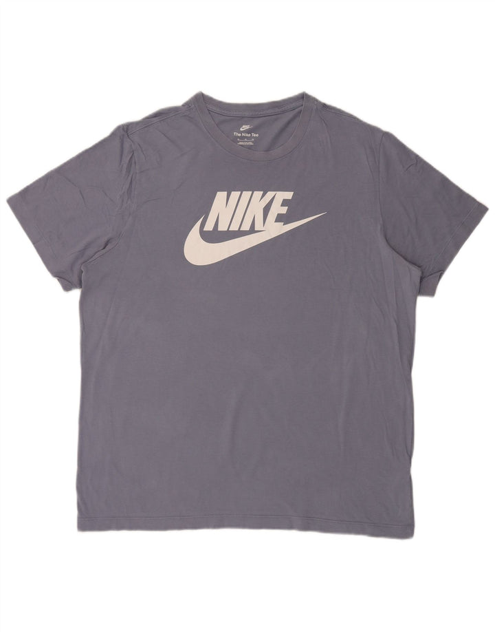 Camiseta Nike masculina gráfica Top XL algodão azul