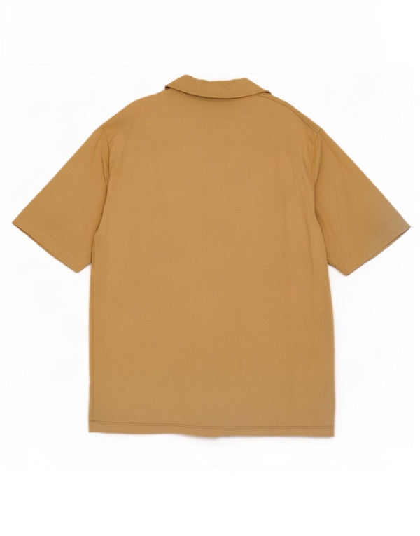 Camisa masculina de manga curta Jack & Jones XL algodão bege