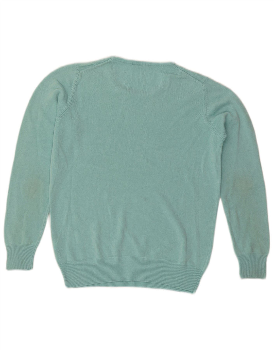 Suéter feminino Marks & Spencer com gola redonda Reino Unido 10 pequeno turquesa