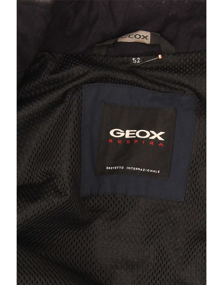 Jaqueta Geox Masculina Respira Utility IT 52 XL Azul Marinho Poliamida