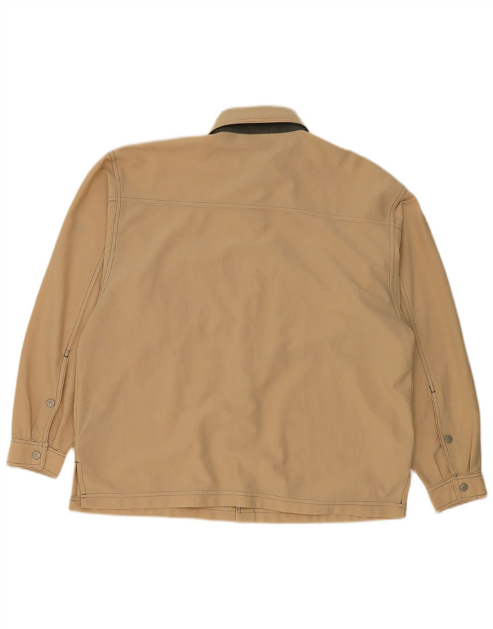 Diadora Mens Loose Fit Shirt UK 36 Pequeno Poliéster Bege