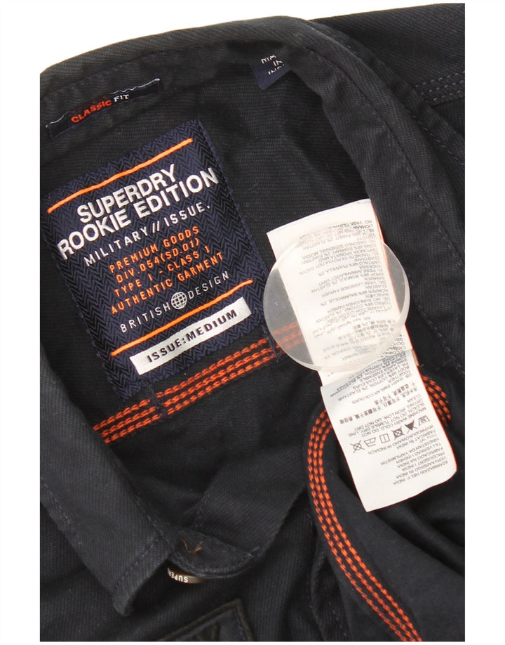Camisa masculina Superdry Graphic Classic Fit médio algodão azul marinho