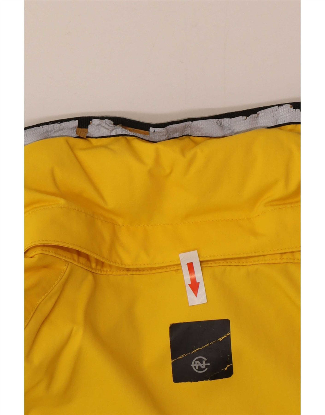 Jaqueta de chuva masculina Nautica UK 42 XL amarelo nylon