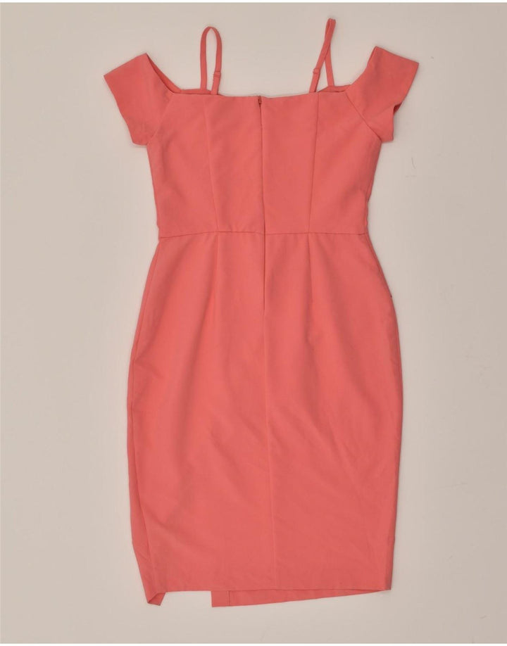 Vestido bodycon feminino COAST UK 10 pequeno poliéster rosa