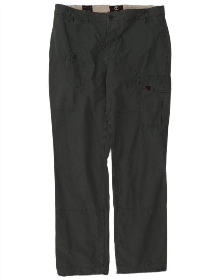 Calça cargo reta masculina TIMBERLAND W36 L34 algodão verde
