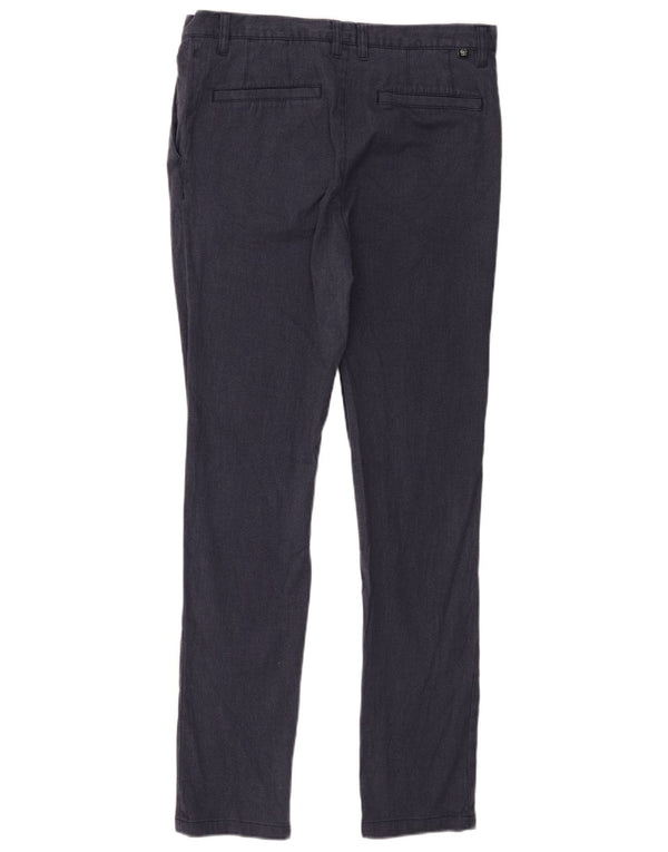 Calça Chino Slim Masculina Ted Baker W30 L31 Poliéster Azul Marinho