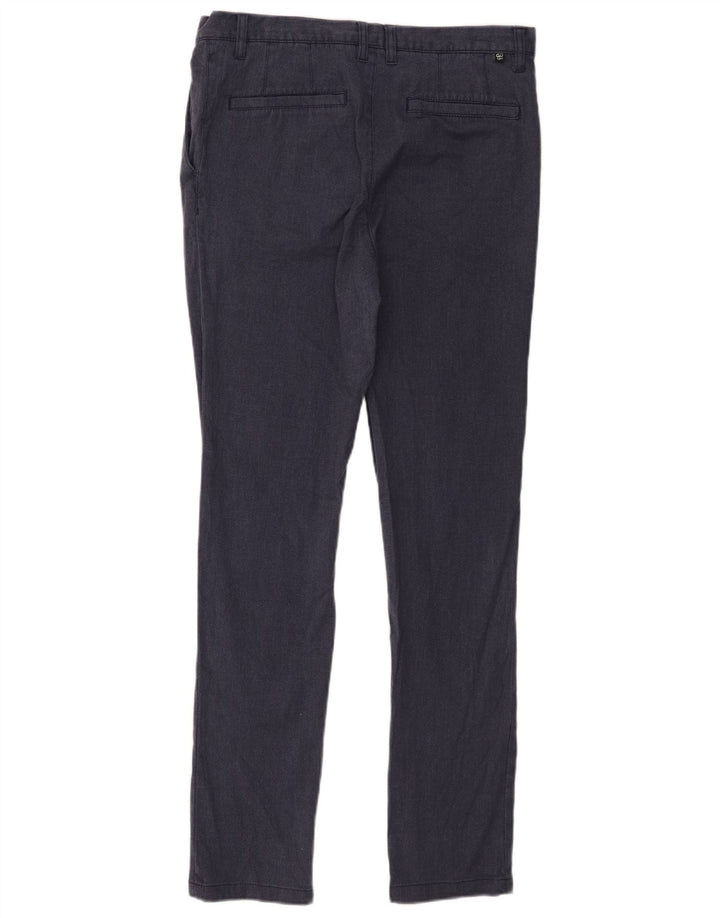 Calça Chino Slim Masculina Ted Baker W30 L31 Poliéster Azul Marinho
