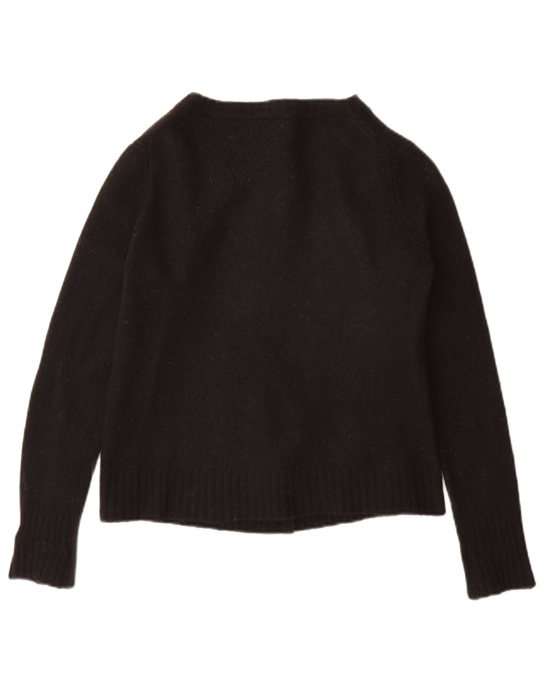 Suéter cardigã feminino Benetton Reino Unido 10 pequeno preto