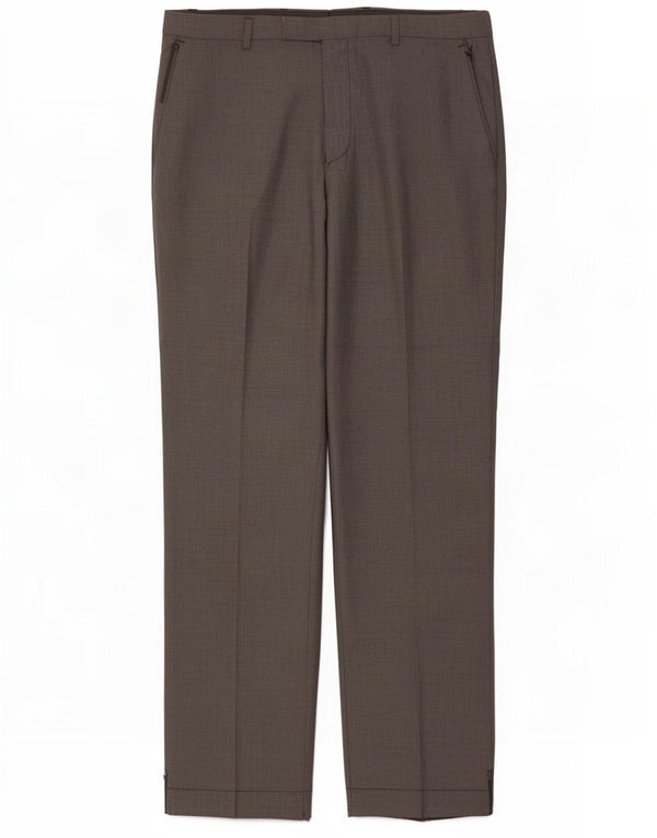 Calça masculina Marks & Spencer sob medida casual W34 L33 poliéster cinza
