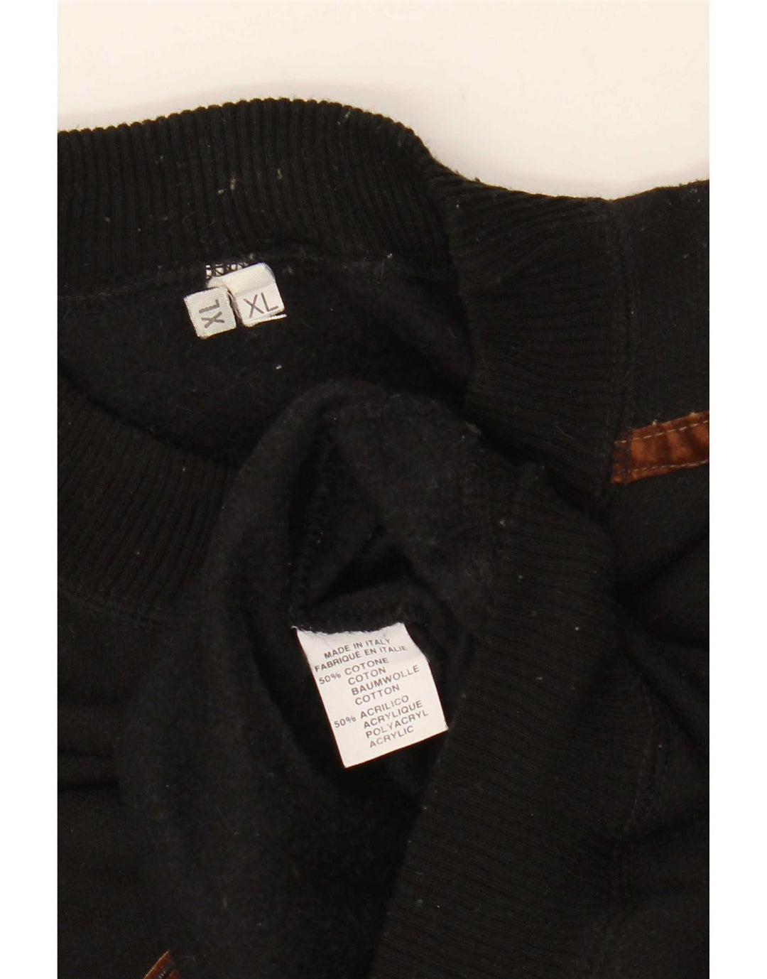Moletom gráfico masculino vintage Jumper XL algodão preto