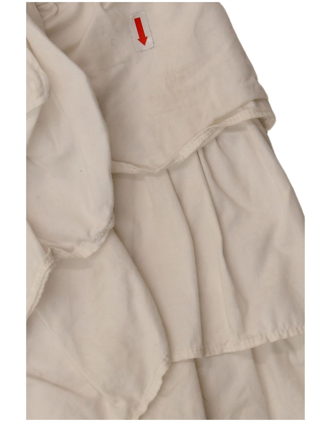 Saia feminina em camadas Zara XS W24 branca