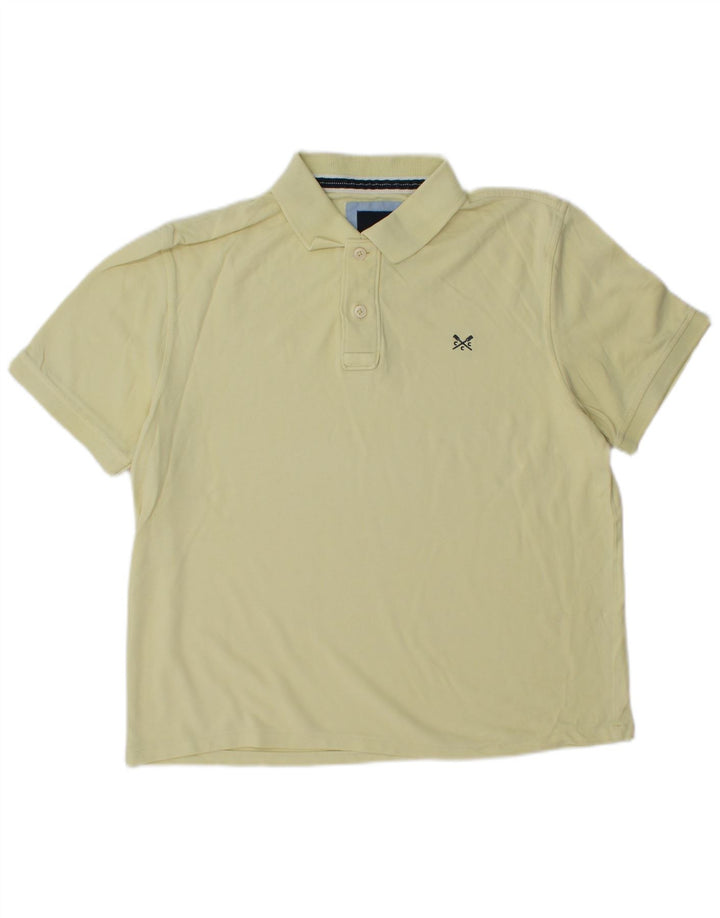 Camisa polo masculina CREW CLOTHING médio amarelo