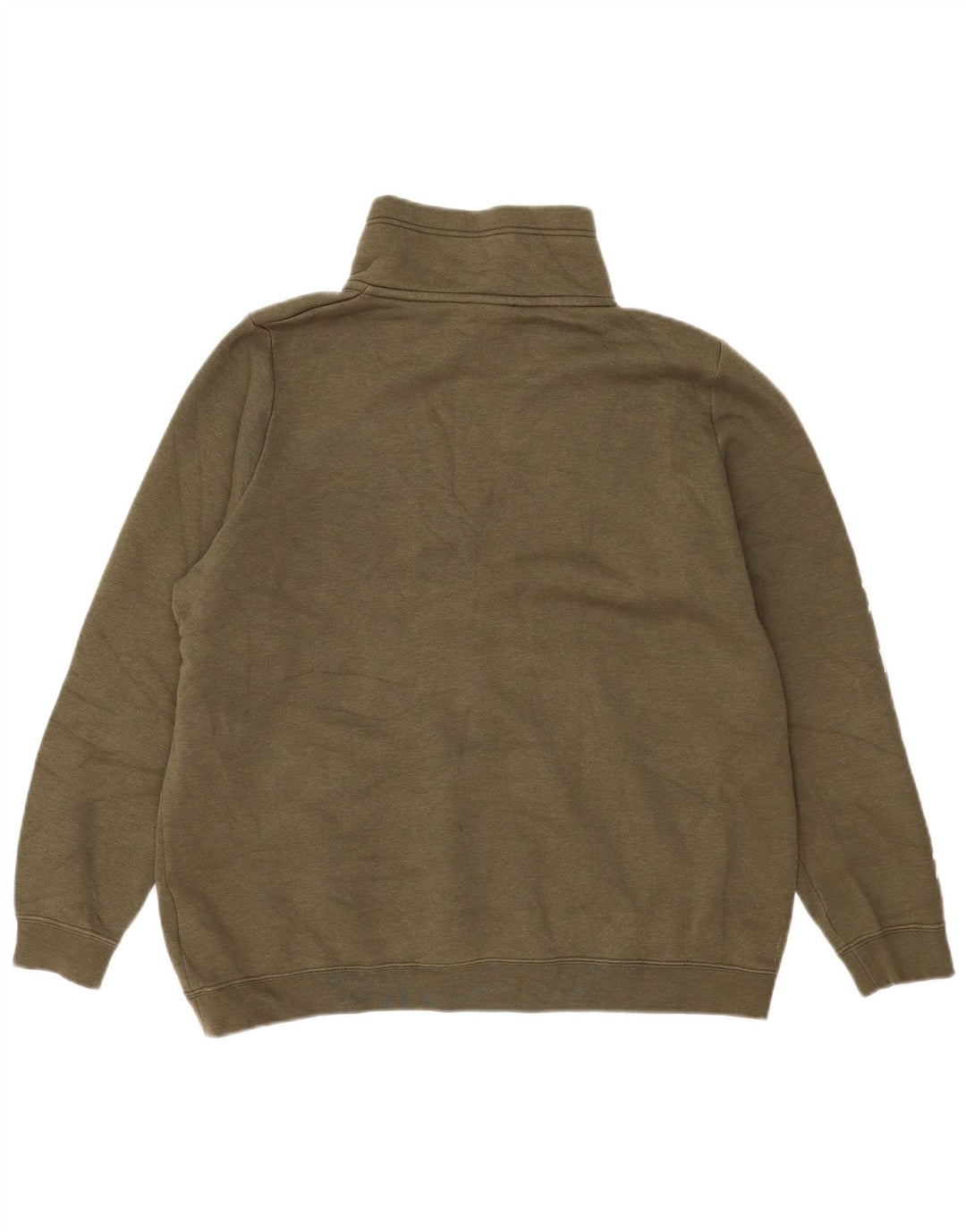 Suéter Nike feminino oversized gráfico com zíper e gola UK 16 grande cáqui