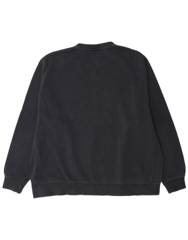 NIKE Mens Moletom Jumper 2XL Algodão Preto