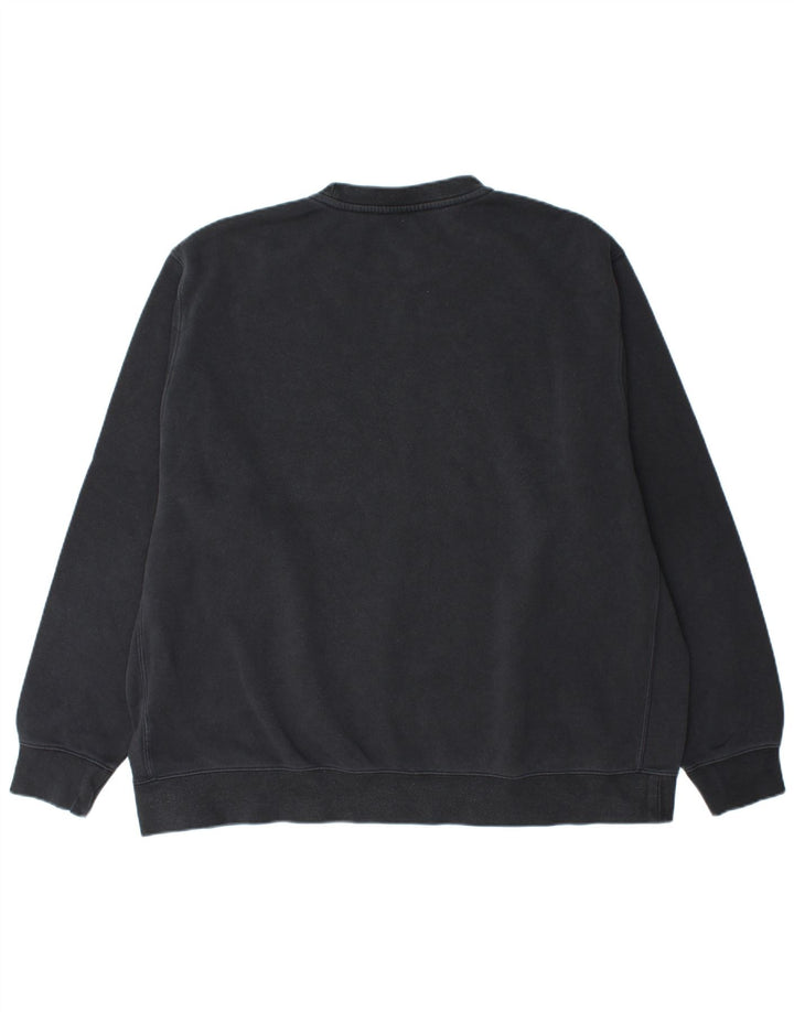 NIKE Mens Moletom Jumper 2XL Algodão Preto