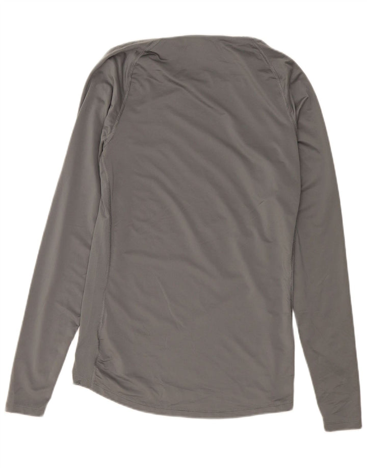Top Nike Masculino Tight Fit Manga Longa Grande Poliéster Cinza