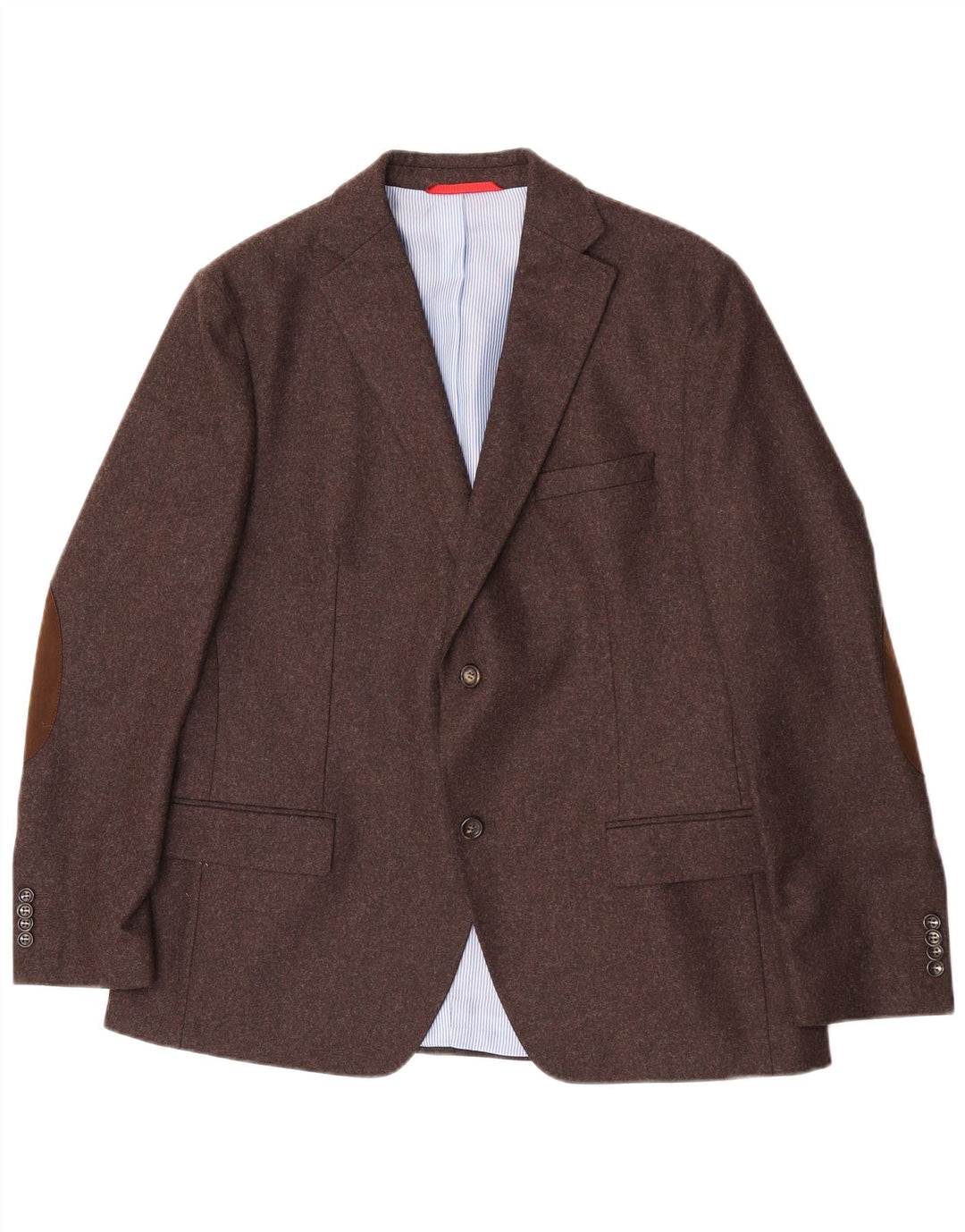 Jaqueta blazer masculina Sarar com 2 botões Reino Unido 40 grande lã marrom