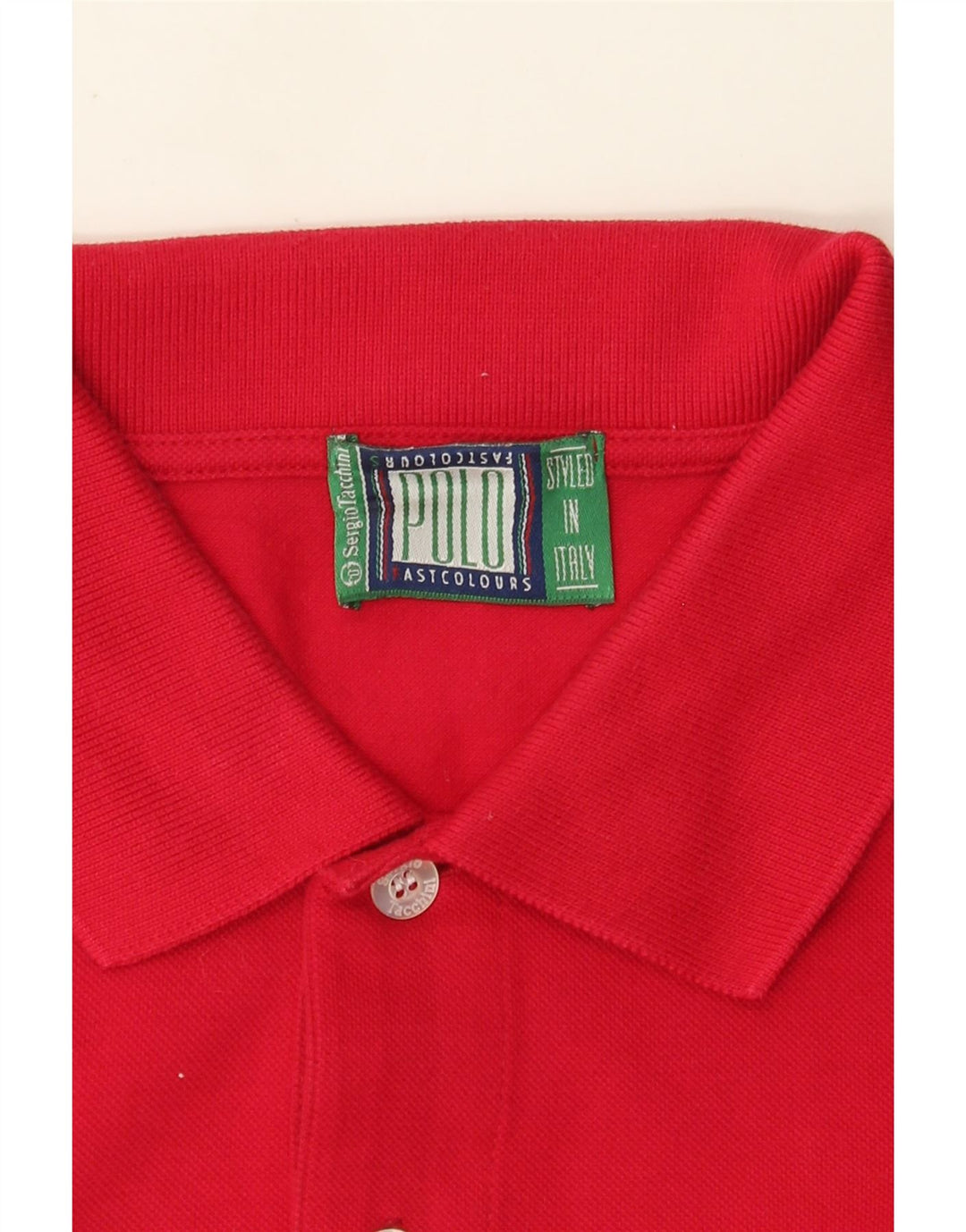 Camisa pólo masculina Sergio Tacchini grande vermelha