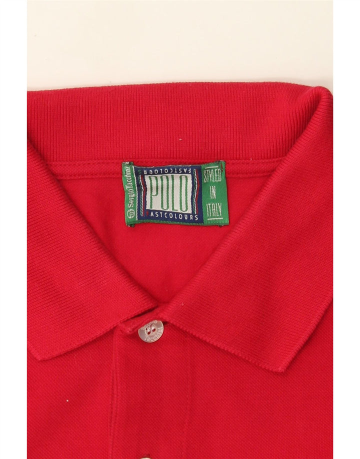 Camisa pólo masculina Sergio Tacchini grande vermelha