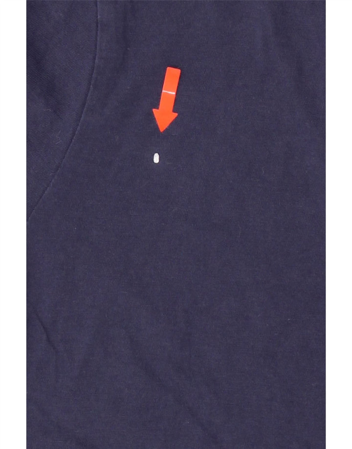 LEVI'S Womens T-Shirt Top UK 2 2XS Navy Blue Cotton Vintage Levi's and Second-Hand Levi's from Messina Hembry 