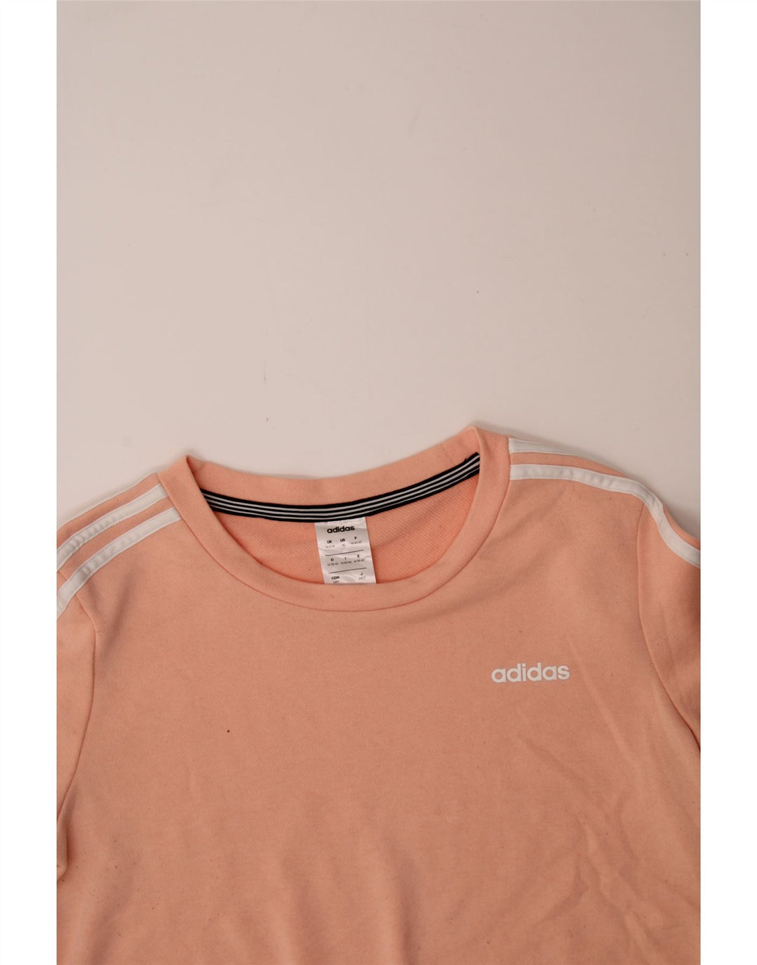 ADIDAS Womens Sweatshirt Jumper UK 12/14 Medium Pink Cotton Vintage Adidas and Second-Hand Adidas from Messina Hembry 