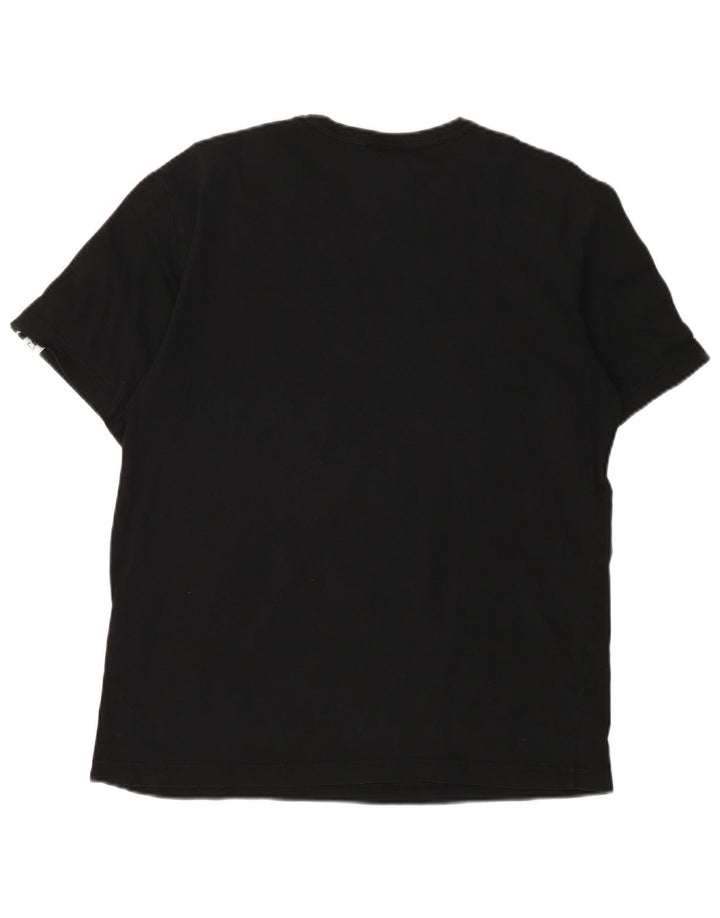 Camiseta masculina estampada Champion grande algodão preto