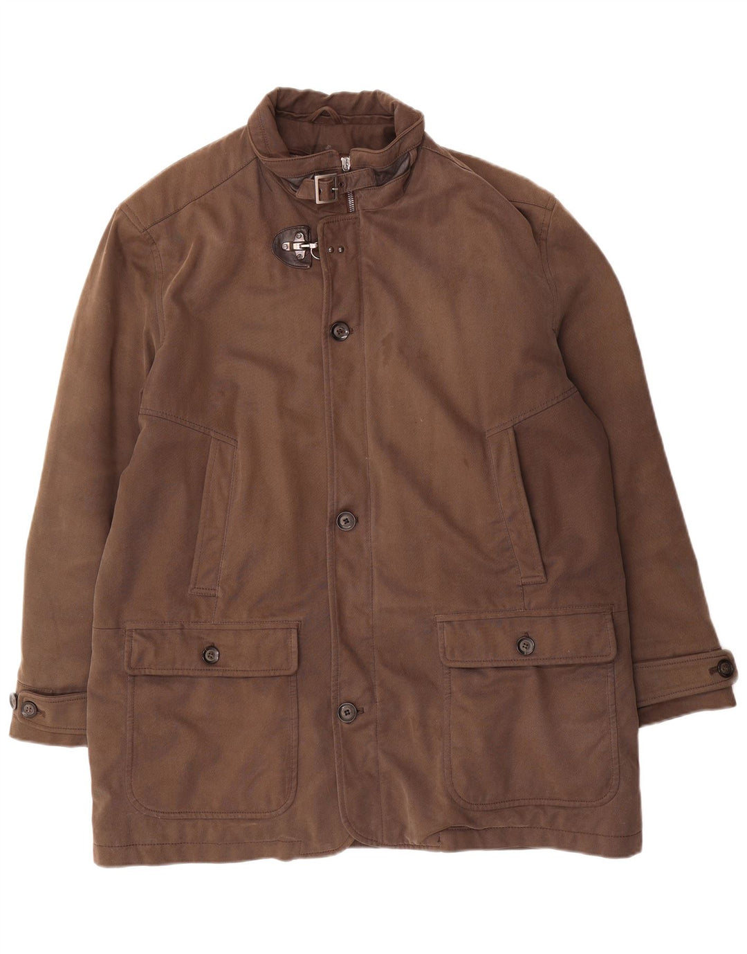 Jaqueta utilitária masculina Mabrun IT 56 3XL algodão marrom