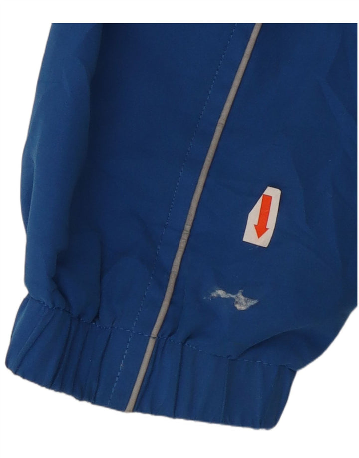 Asics Mens Tracksuit Top Jacket Grande Azul Colourblock Poliéster