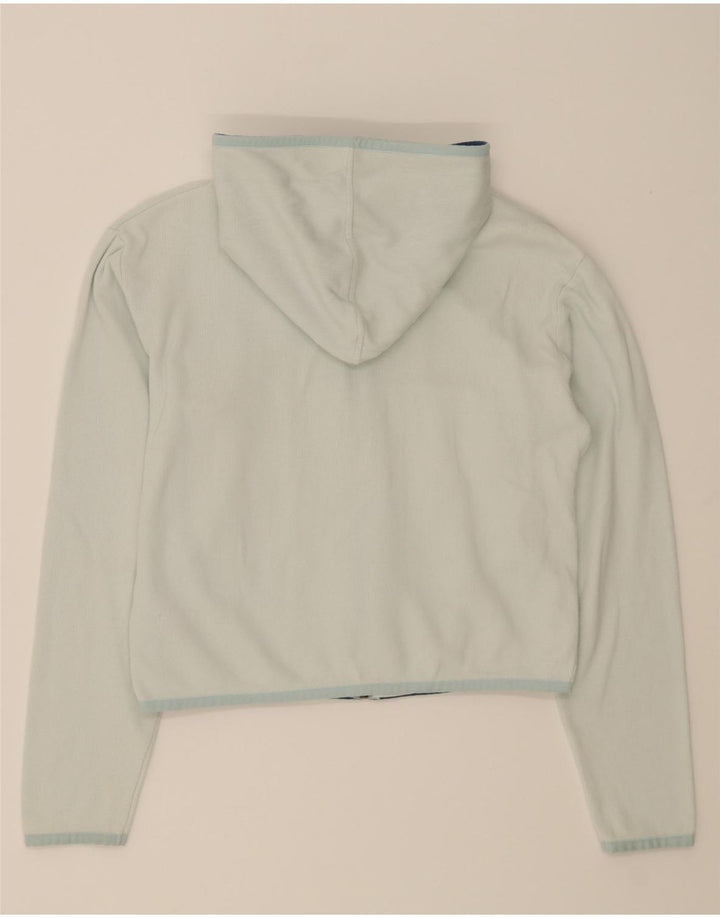 NIKE Womens Crop Zip Hoodie Sweater UK 18 XL Blue Cotton Vintage Nike and Second-Hand Nike from Messina Hembry 