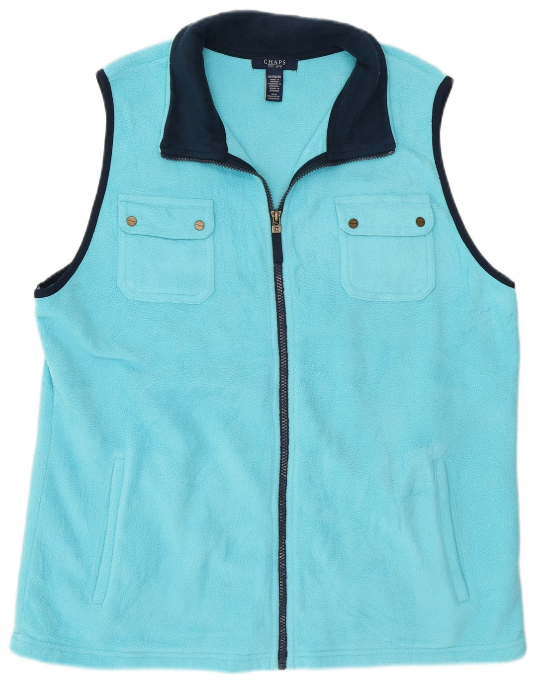 Chaps Womens Fleece Gilet UK 18 XL Azul Poliéster