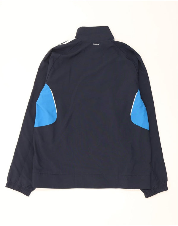 Adidas Mens Climalite Tracksuit Top Jacket Large Navy Blue Colourblock