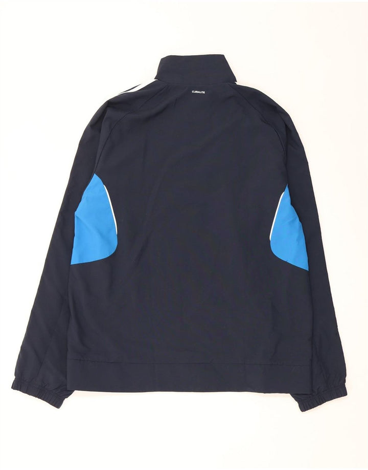 Adidas Mens Climalite Tracksuit Top Jacket Grande Azul Marinho Colorblock