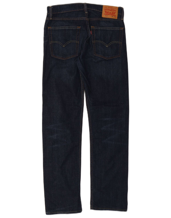 Calça jeans masculina Levi's 513 Slim Straight W31 L31 azul marinho algodão