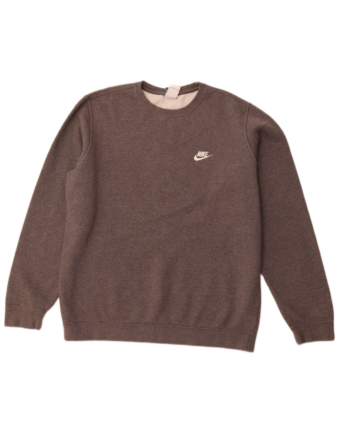 NIKE Mens Moletom Jumper Grande Algodão Cinza