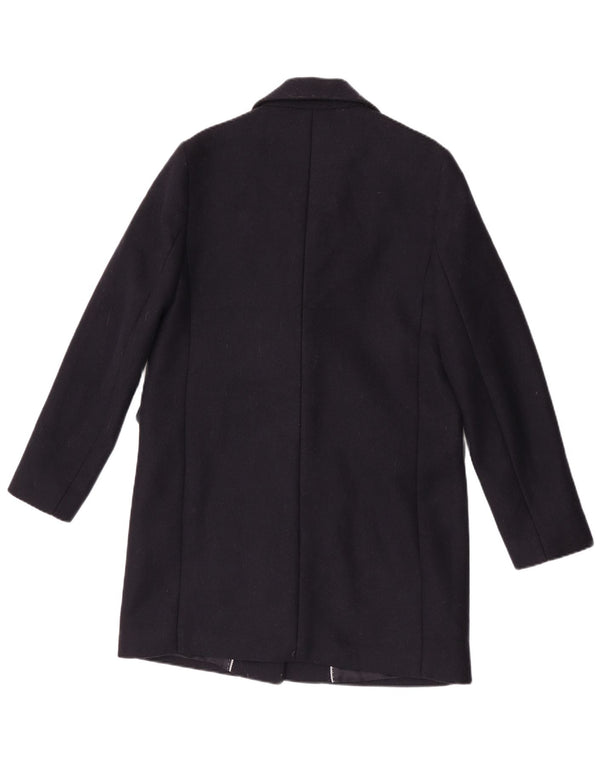 Sobretudo feminino Massimo Dutti EU 40 lã azul marinho médio