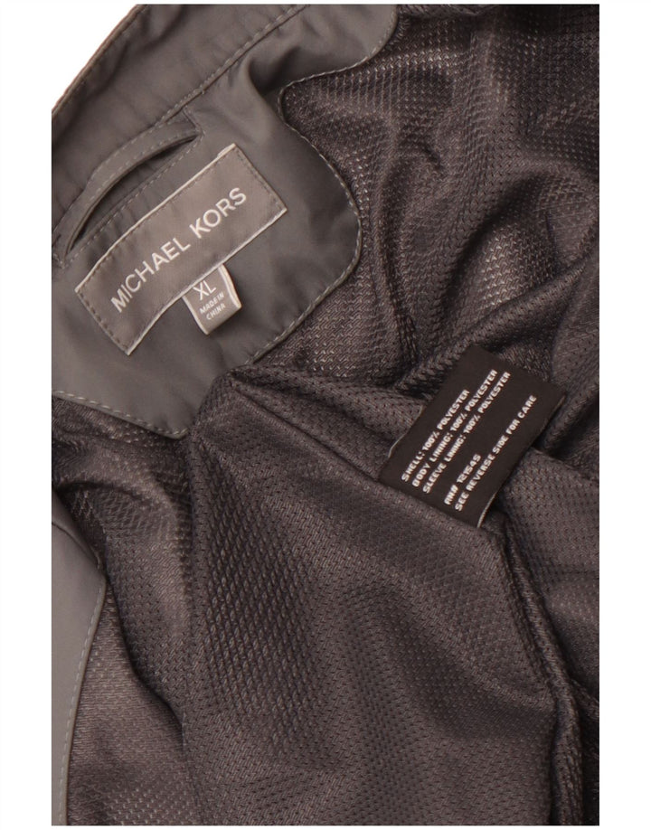 Jaqueta utilitária masculina MICHAEL KORS UK 42 XL poliéster cinza