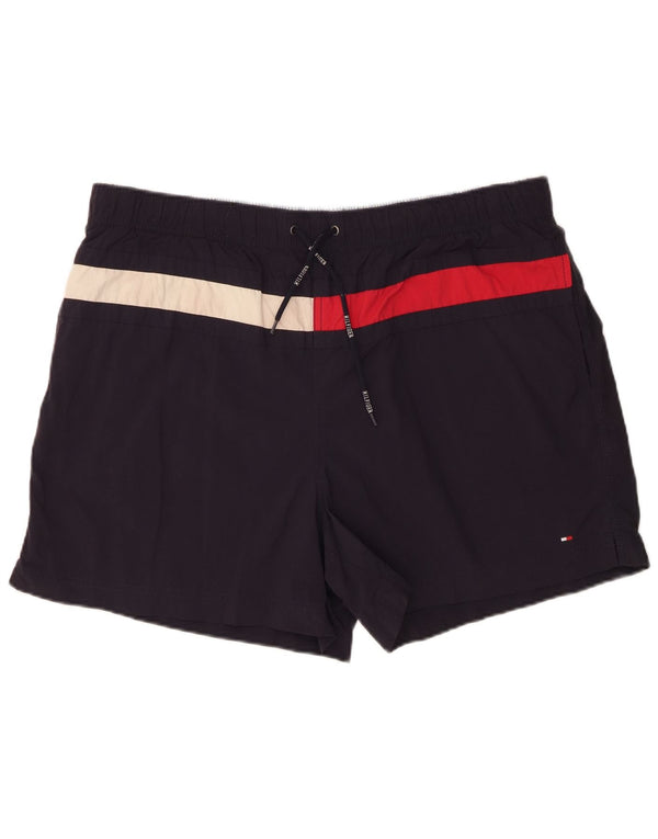 Shorts de natação masculino Tommy Hilfiger 2XL azul marinho Colourblock Nylon