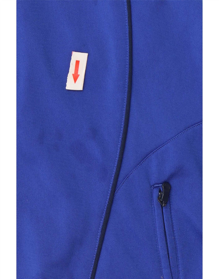 Adidas Mens Tracksuit Top Jacket UK 44/46 Grande Azul Colorblock Poliéster