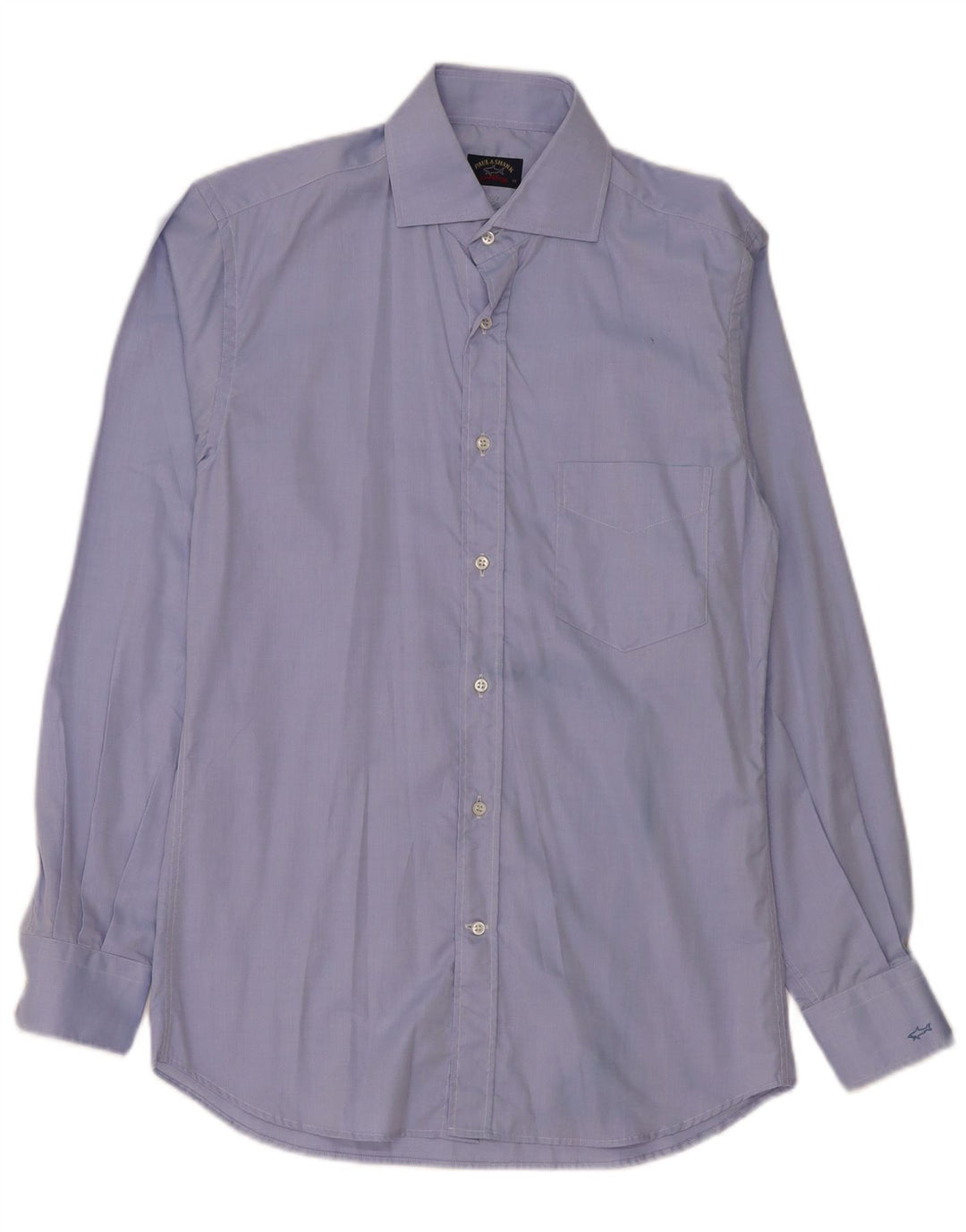 Camisa masculina Paul & Shark tamanho 39 algodão azul médio