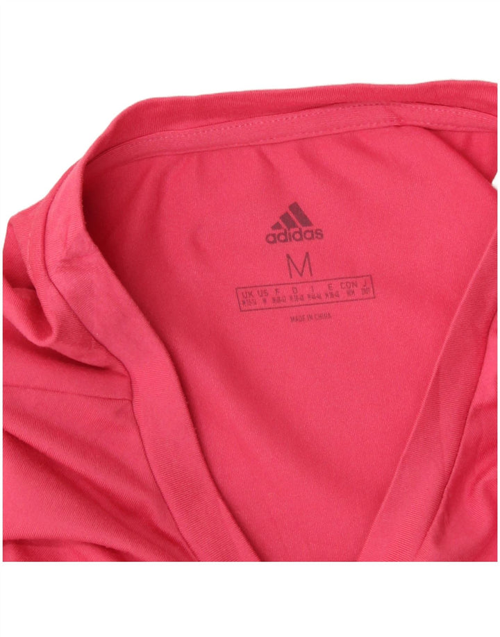 Adidas Camiseta Feminina Graphic Top UK 12/14 Médio Rosa Poliéster