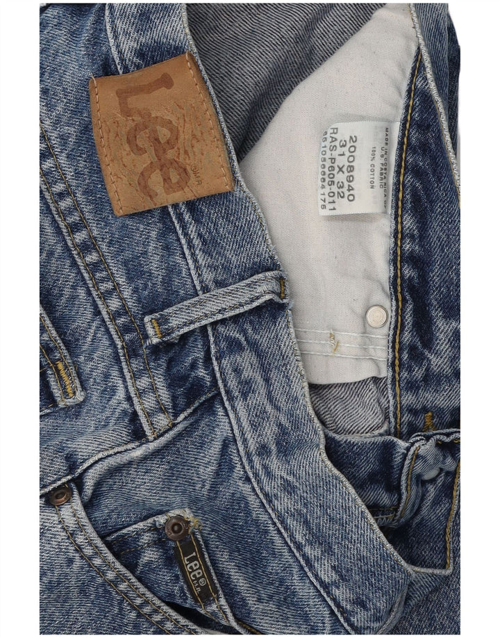 Jeans retos masculinos LEE W31 L32 algodão azul